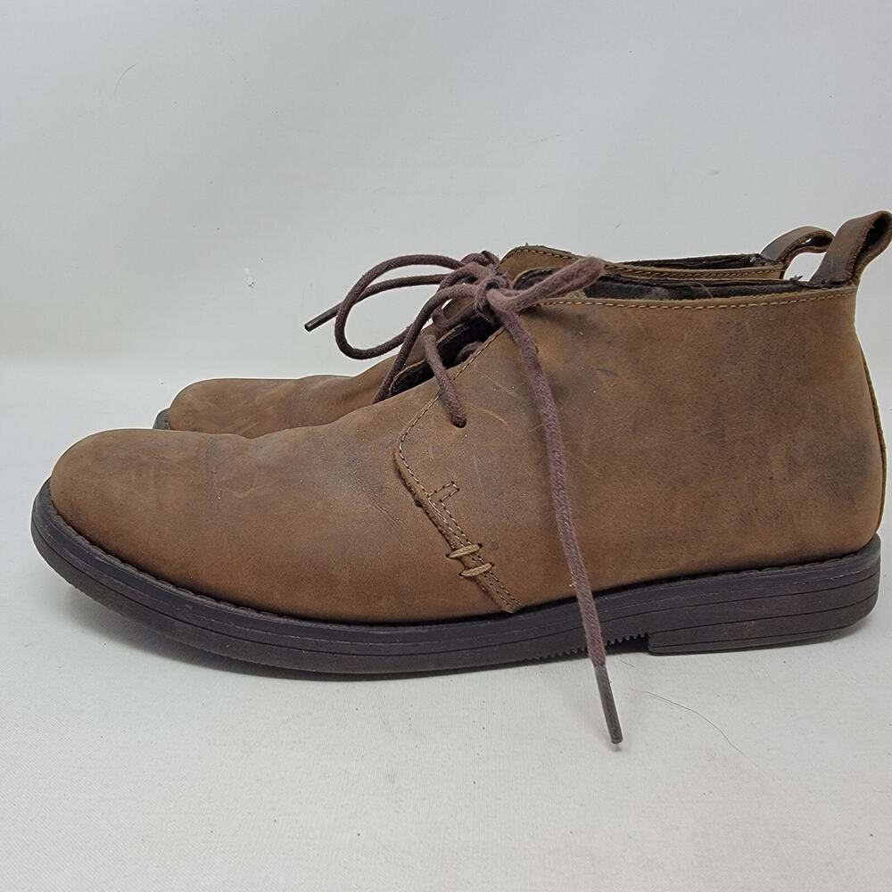 Target Mens Low Chukka Boots Size 8 Leather Brown Desert Casual Shoes